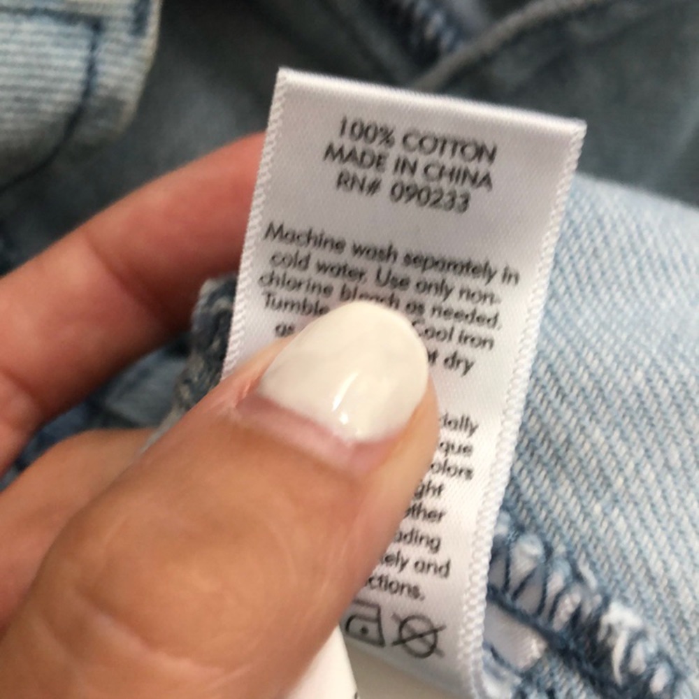 Pacsun Light Blue Jean Mini Skirt Size 25 - Picture 7 of 7